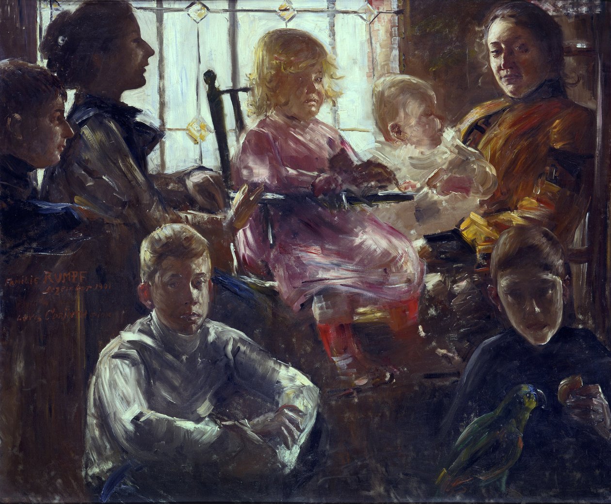 Familie Rumpf door Lovis Corinth