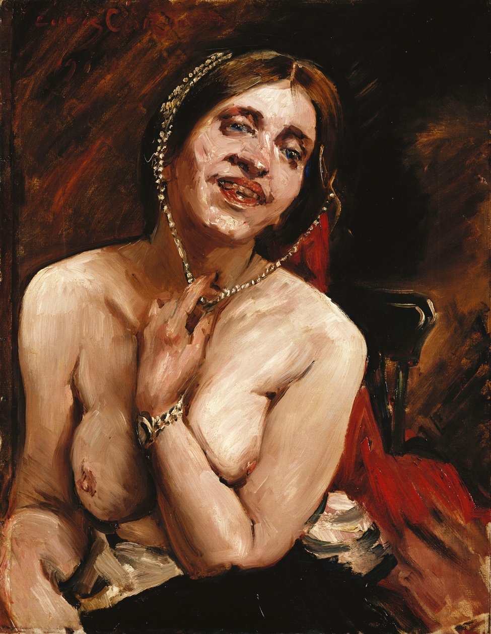 Vrouwelijk Naakt in de Fauteuil door Lovis Corinth