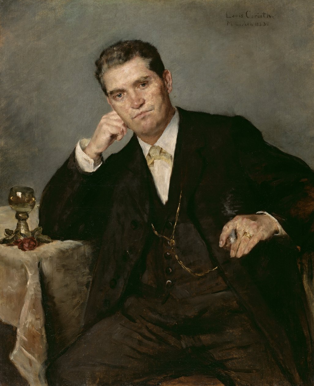 Franz Heinrich Corinth, de vader van de kunstenaar door Lovis Corinth