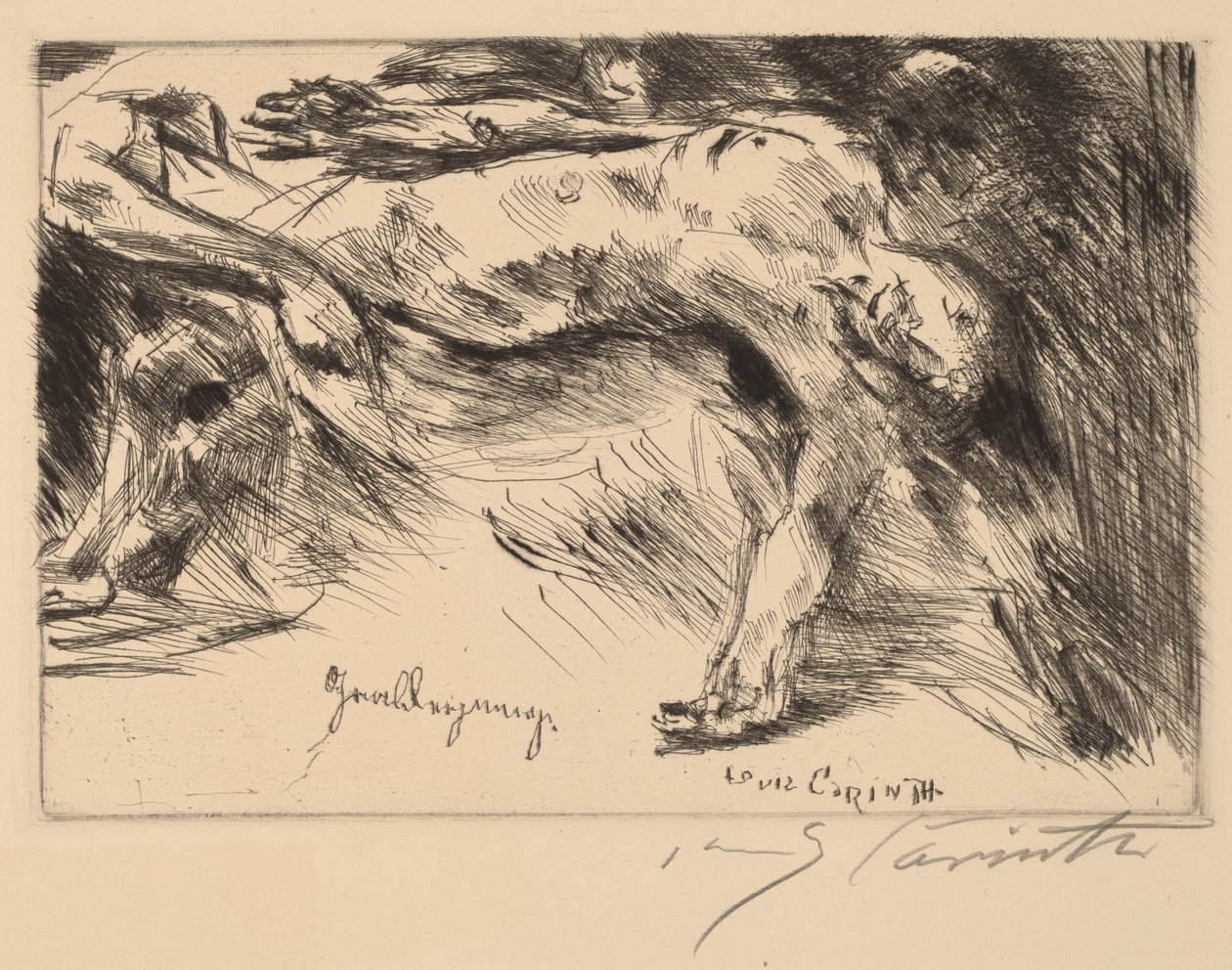 Begrafenis, 1921-1922 door Lovis Corinth