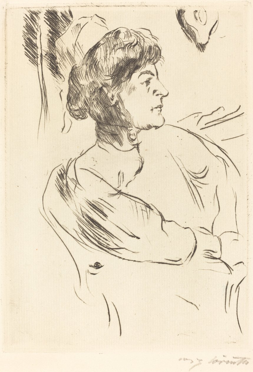 Verpleegster, 1914 door Lovis Corinth