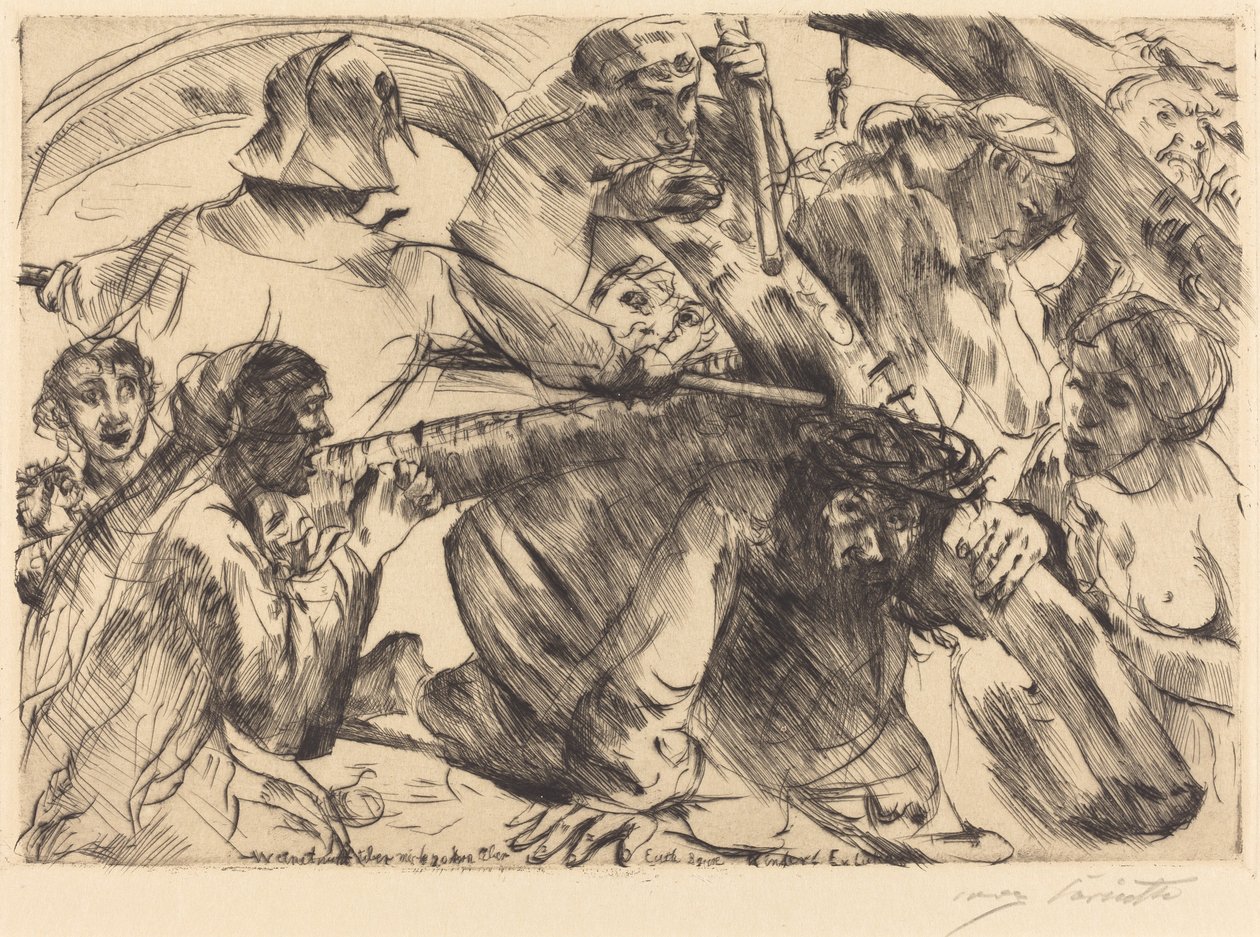 Christus Draagt het Kruis door Lovis Corinth