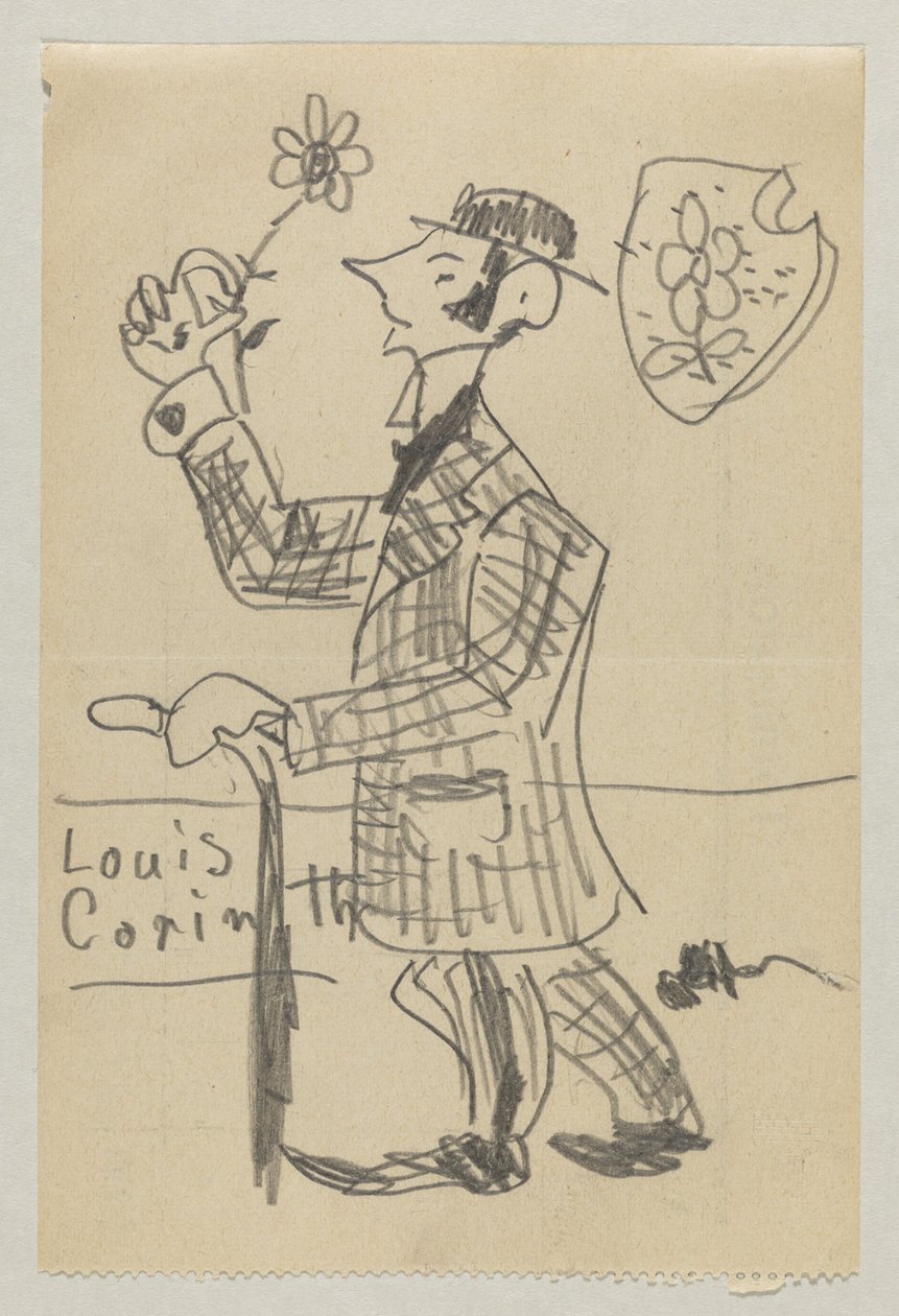 Lovis Corinth aan Carl Strathmann door Lovis Corinth