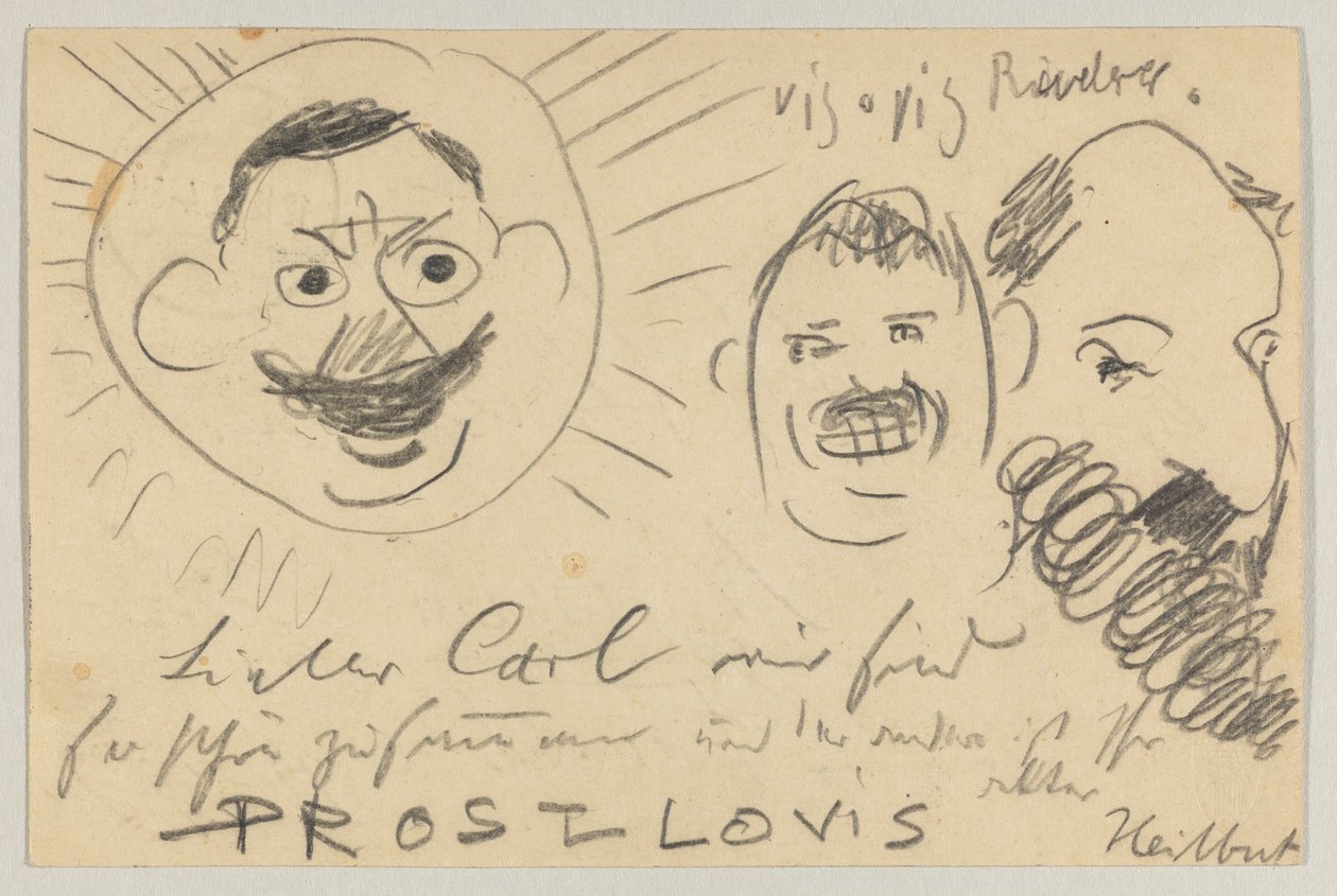 Lovis Corinth aan Carl Strathmann: Ansichtkaart, poststempel 12 december 1902 door Lovis Corinth