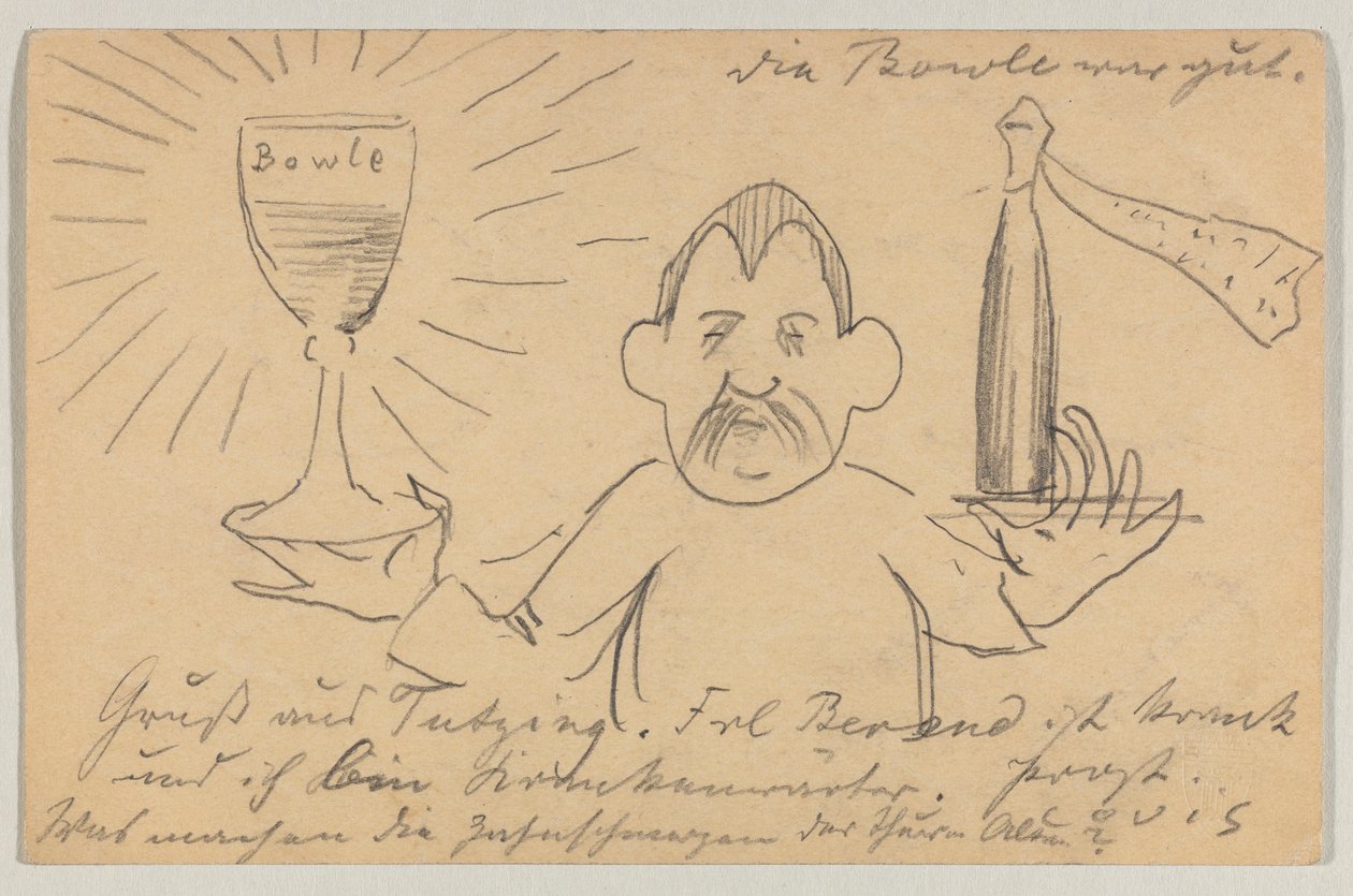 Lovis Corinth aan Carl Strathmann: Ansichtkaart, poststempel 22 september 1902 door Lovis Corinth