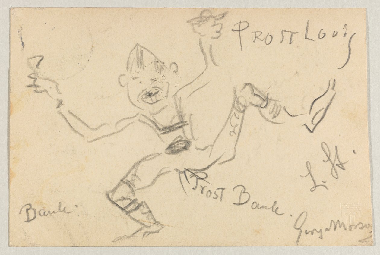 Lovis Corinth aan Carl Strathmann: Ansichtkaart, poststempel 6 november 1906 door Lovis Corinth