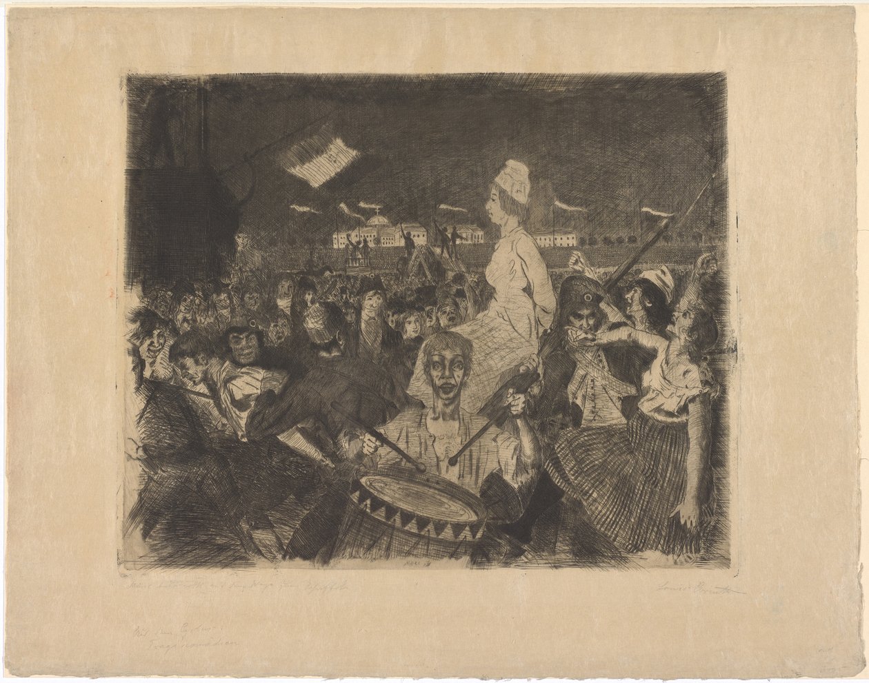 Marie Antoinette op weg naar het schavot door Lovis Corinth
