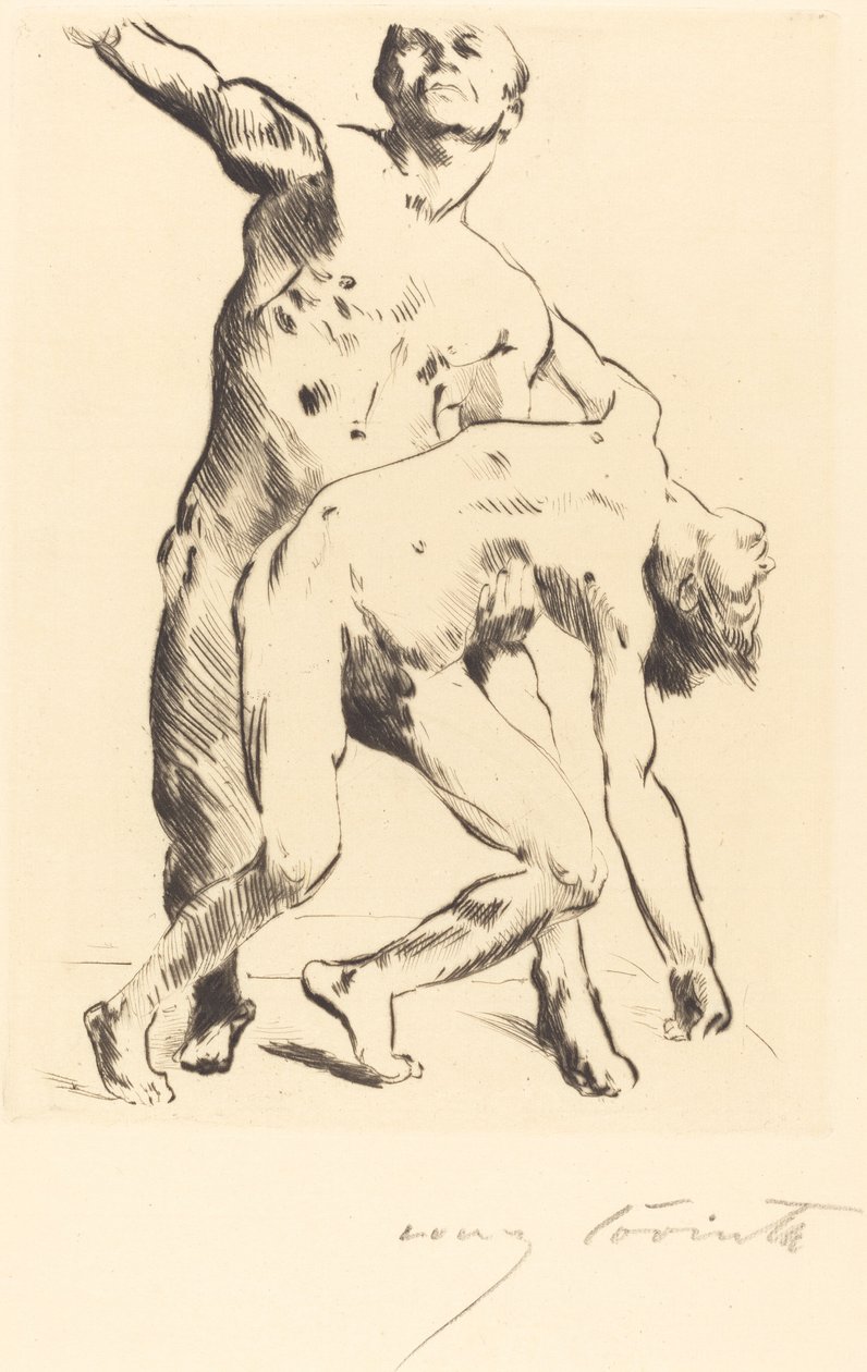 Odysseus en de vrijers door Lovis Corinth