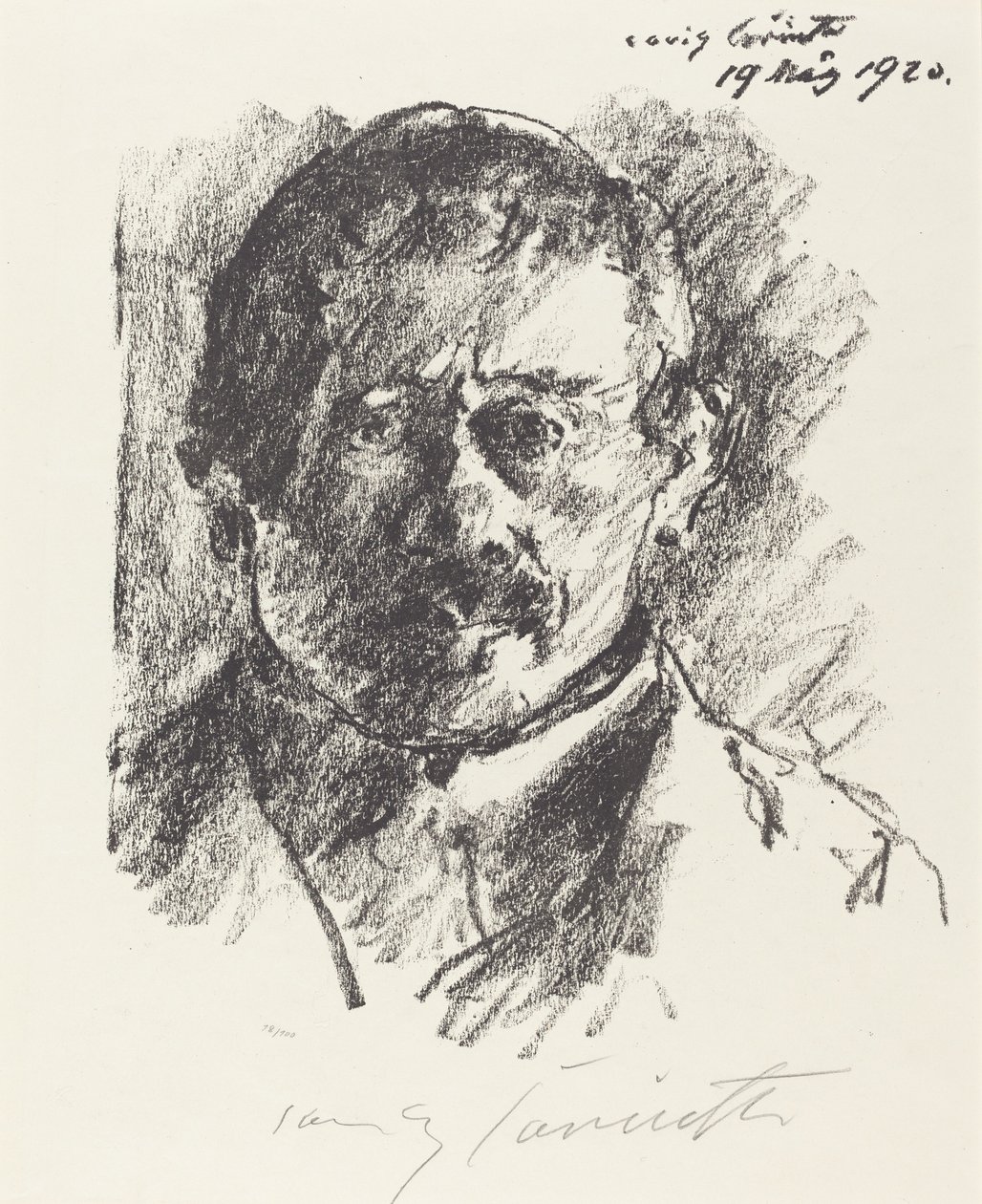 Zelfportret door Lovis Corinth