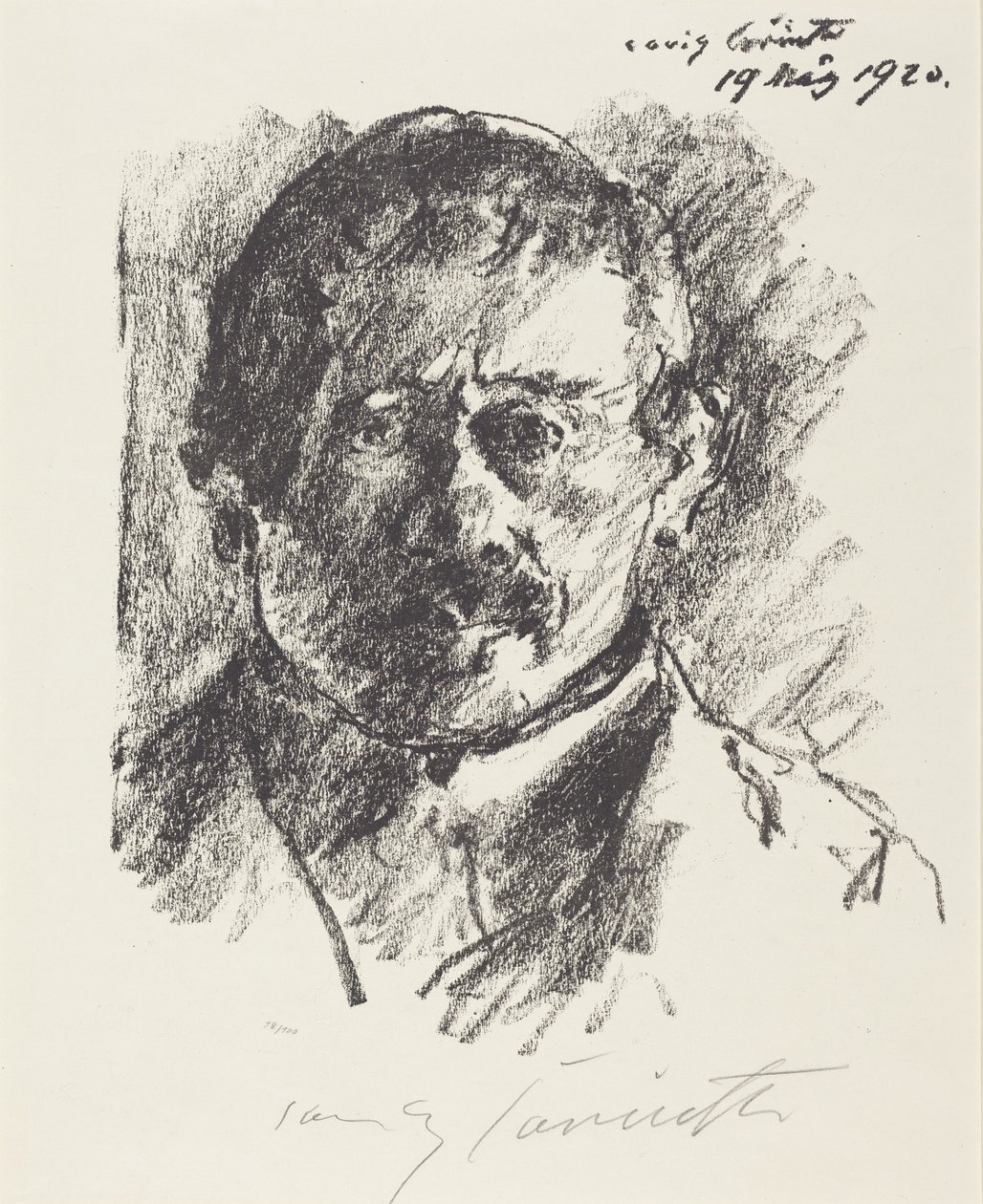 Zelfportret door Lovis Corinth