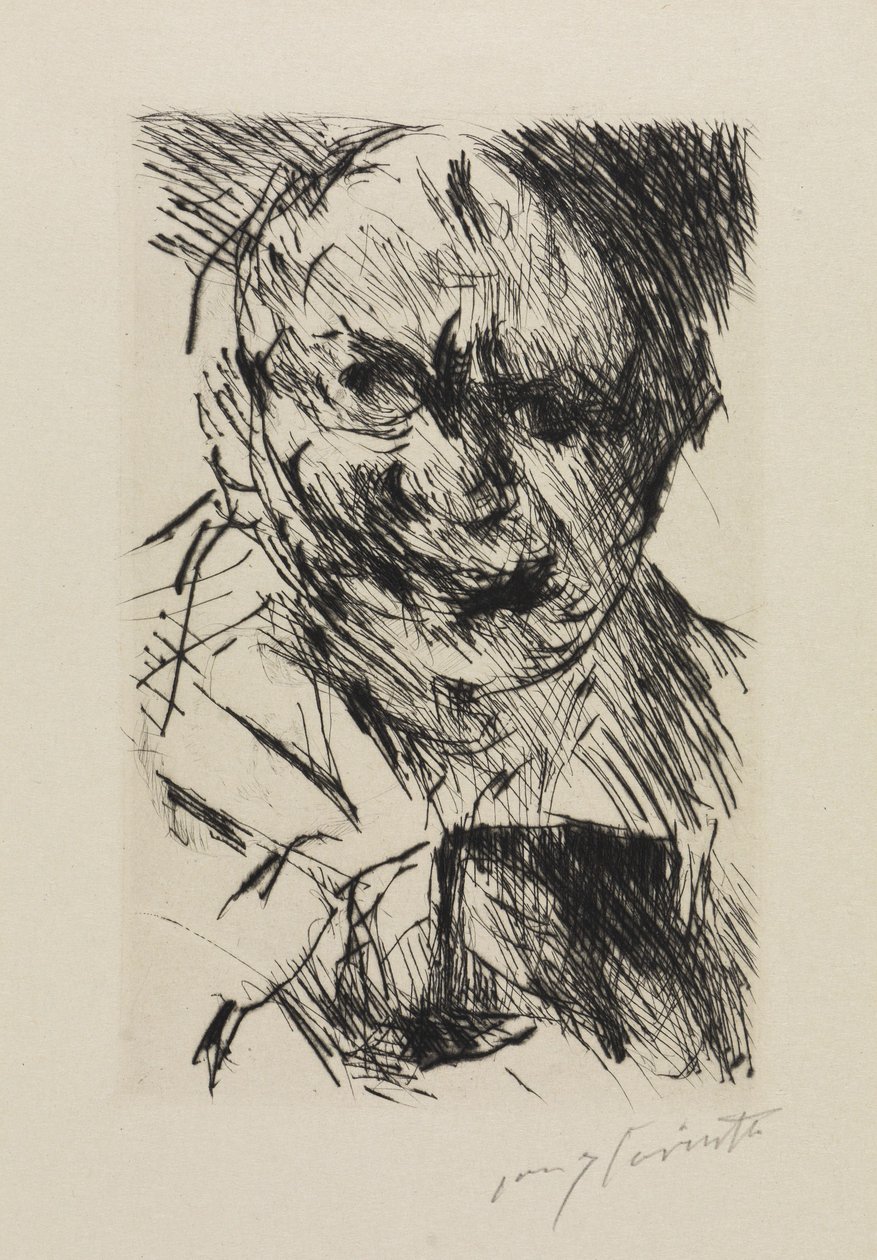 Zelfportret 1923 door Lovis Corinth