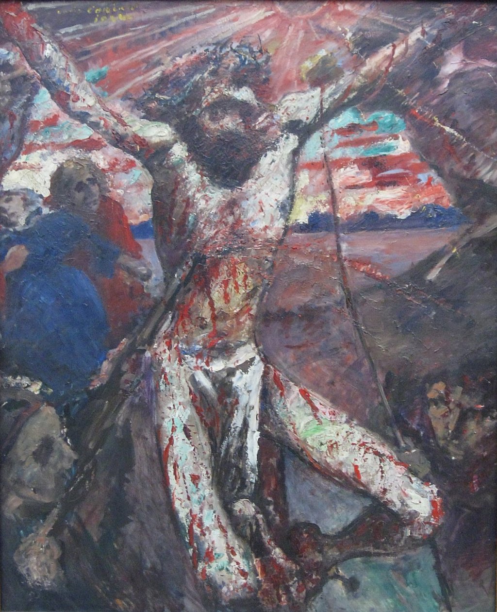 De rode Christus door Lovis Corinth