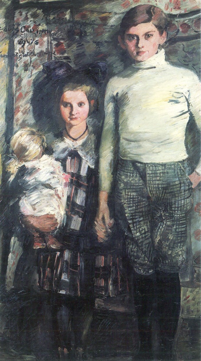 Thomas en Wilhelmine - de kinderen van de kunstenaar door Lovis Corinth