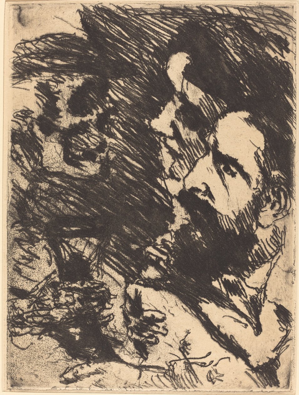 Tod bei Strucks Dood Bezoekt de Strucks, 1921 gepubliceerd 1922 door Lovis Corinth