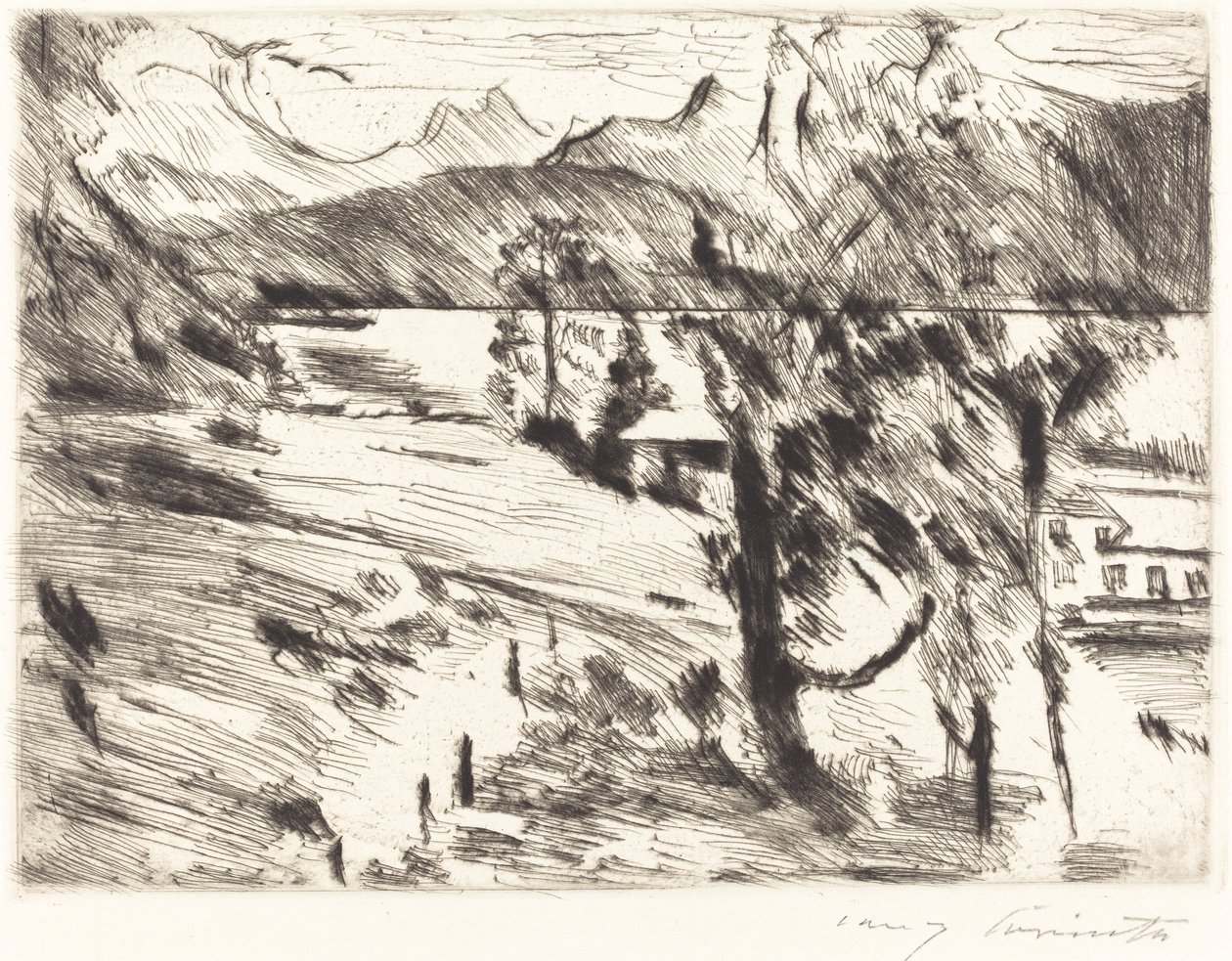 Walchensee landschap door Lovis Corinth