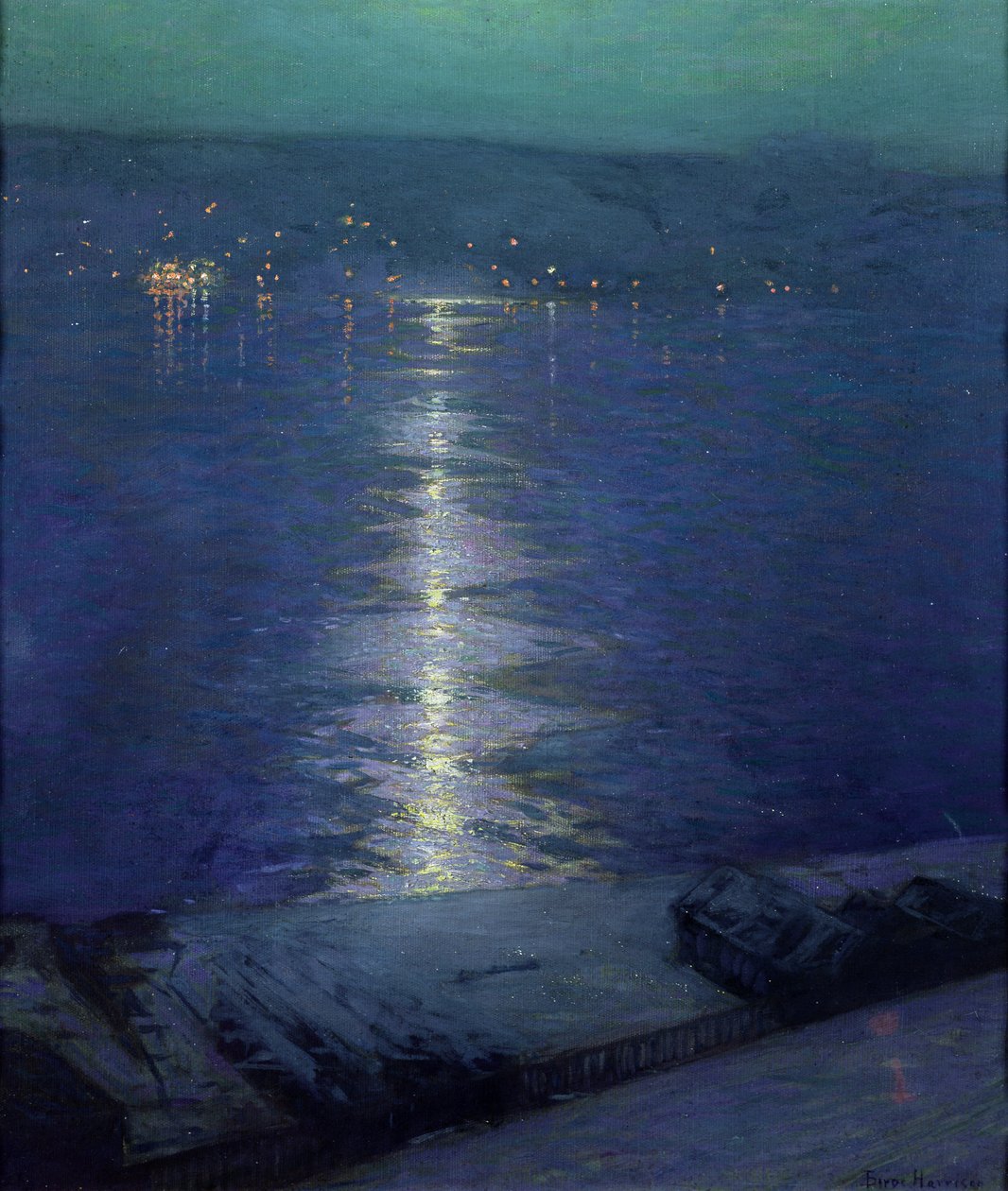 Maanlicht op de Rivier, 1919 door Lowell Birge Harrison