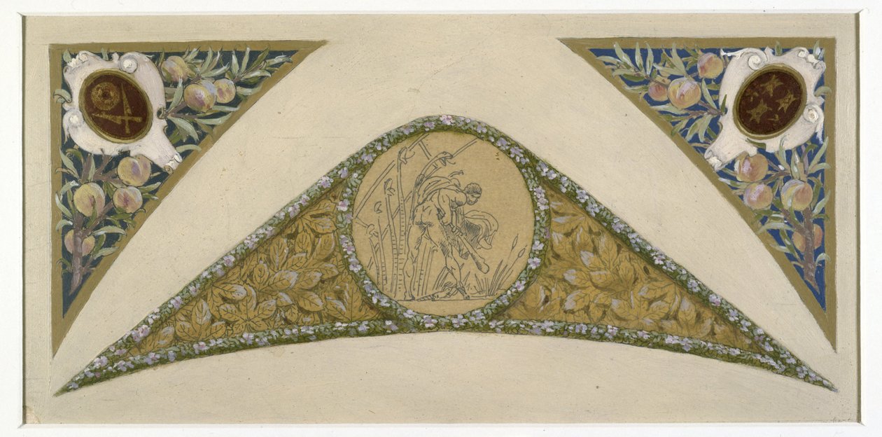 Schets voor de Feesttrap in het Stadhuis van Parijs: Schorpioen, ca. 1888 -1898 door Luc Oliver Merson