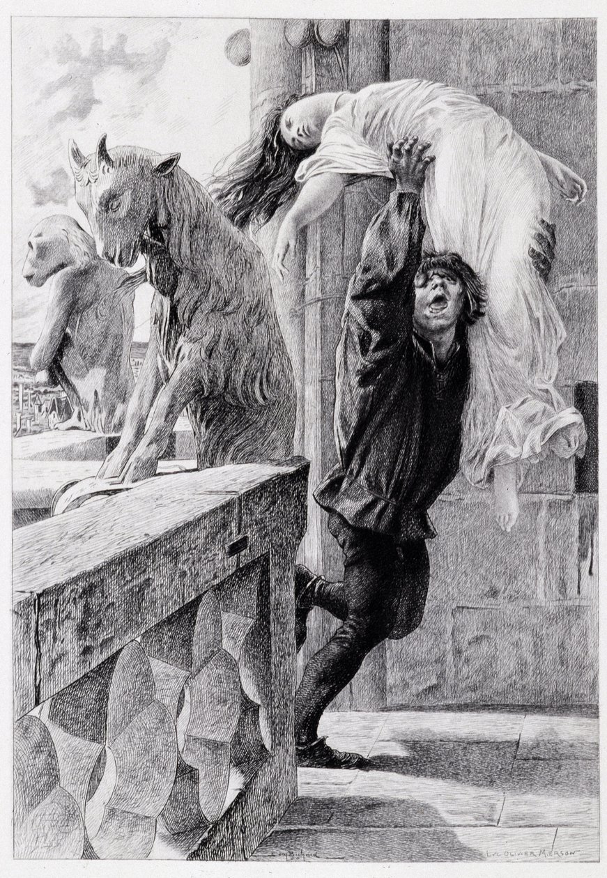 Quasimodo redt Esmeralda - in 