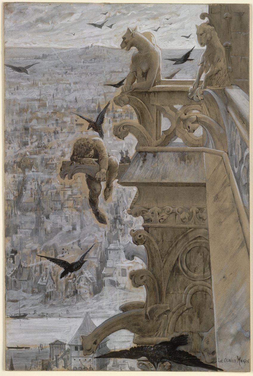 Notre-Dame de Paris, ca. 1881 door Luc Olivier Merson