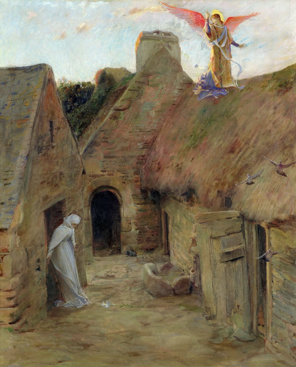 De Annunciatie, 1908 door Luc Olivier Merson