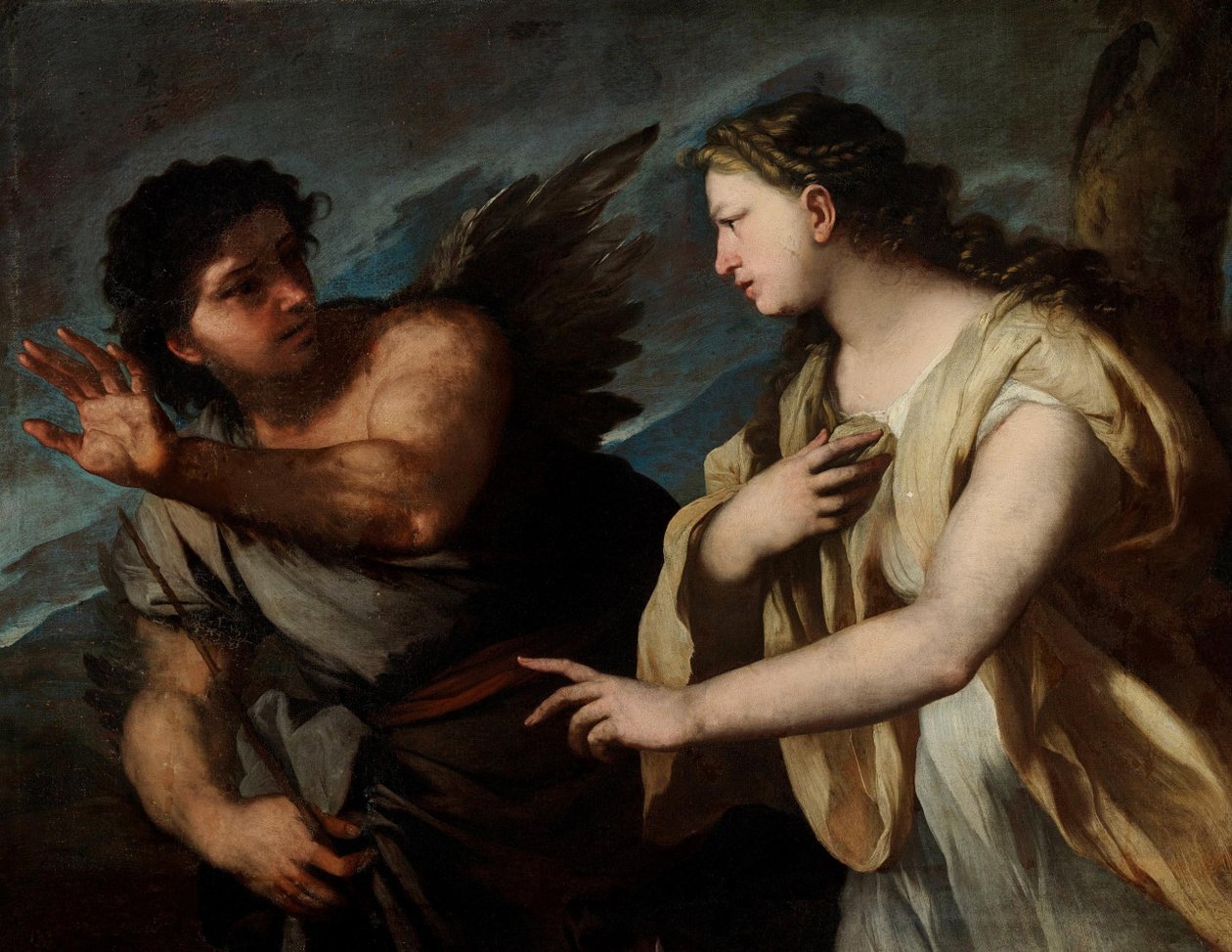 Picus en Circe door Luca Giordano
