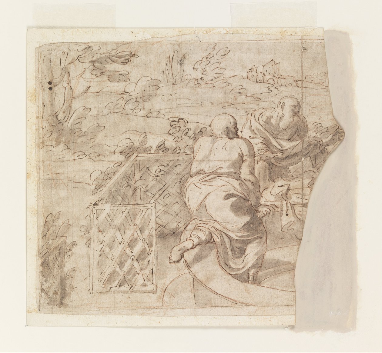 Ontwerp voor Susanna en de ouderlingen door Luca Giordano
