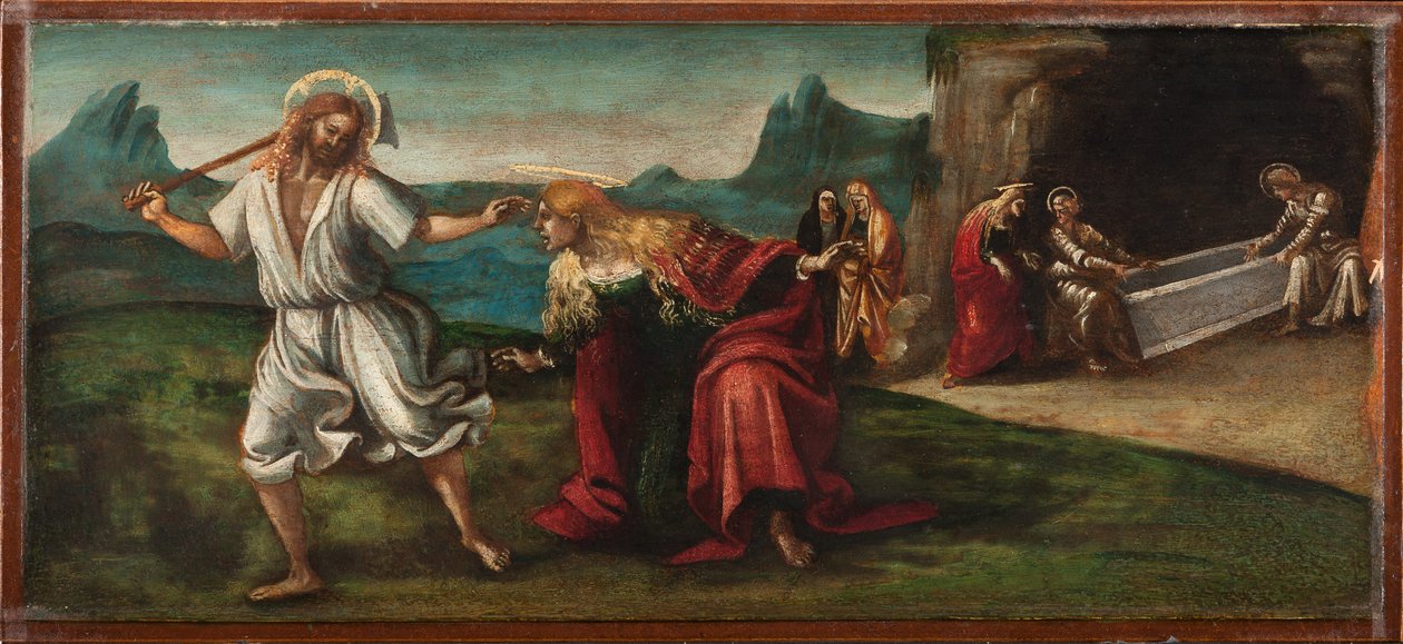 De Verrezen Christus verschijnt aan St. Magdalena, ca. 1514 door Luca Signorelli