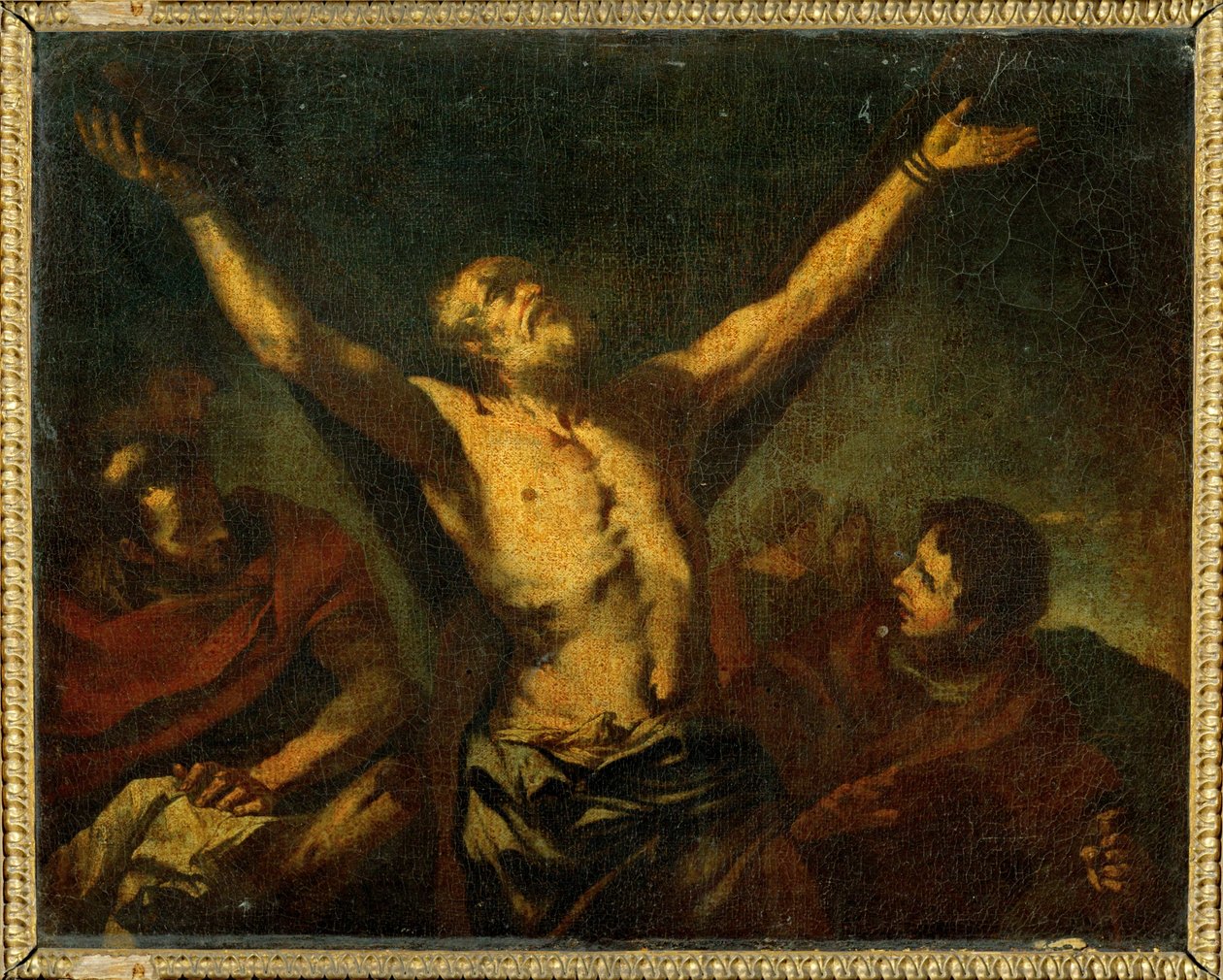 La martyr de Saint Andre - Het martelaarschap van Sint-Andreas, apostel ... door Luca (circle of) Giordano