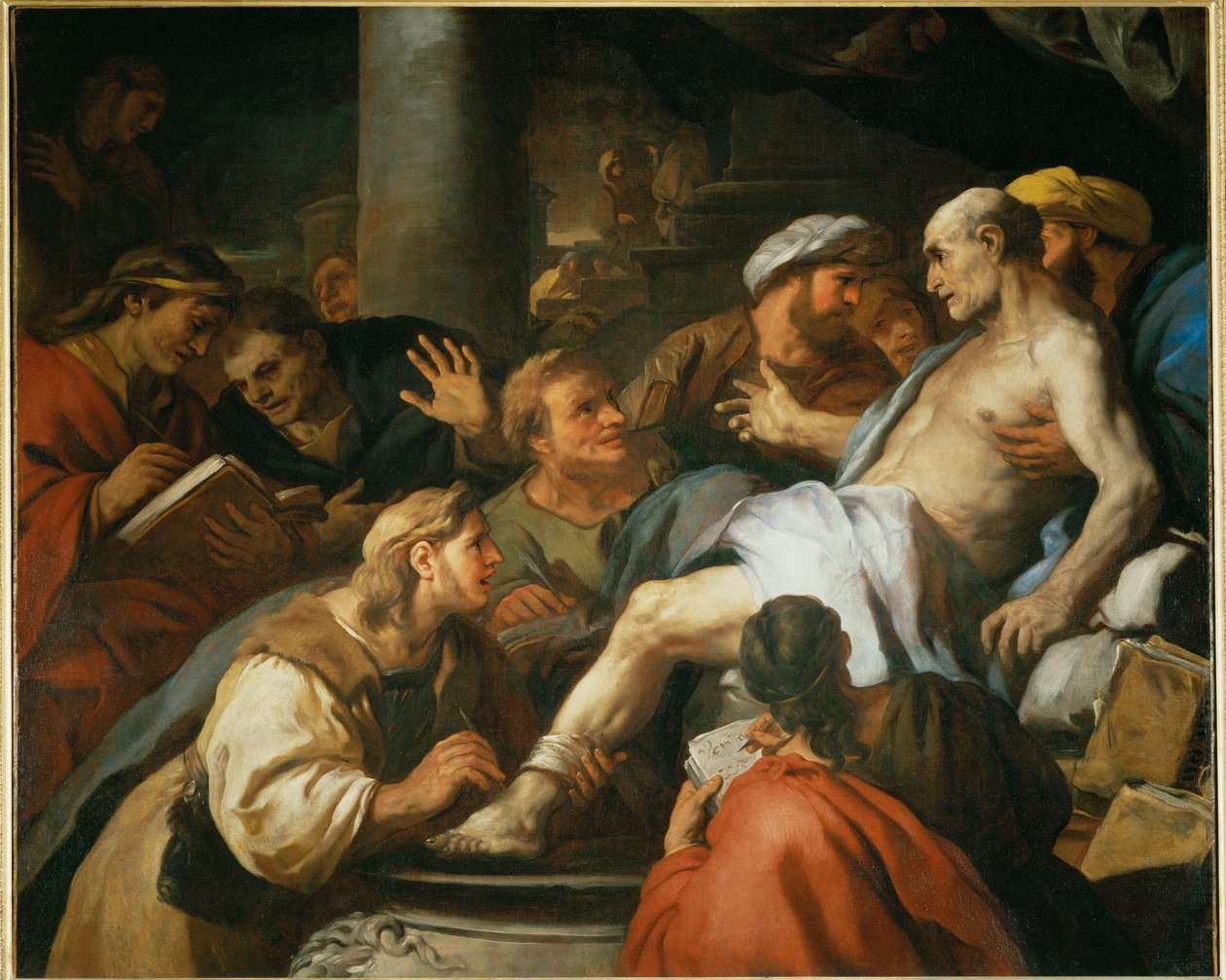 De dood van Seneca ... door Luca (circle of) Giordano