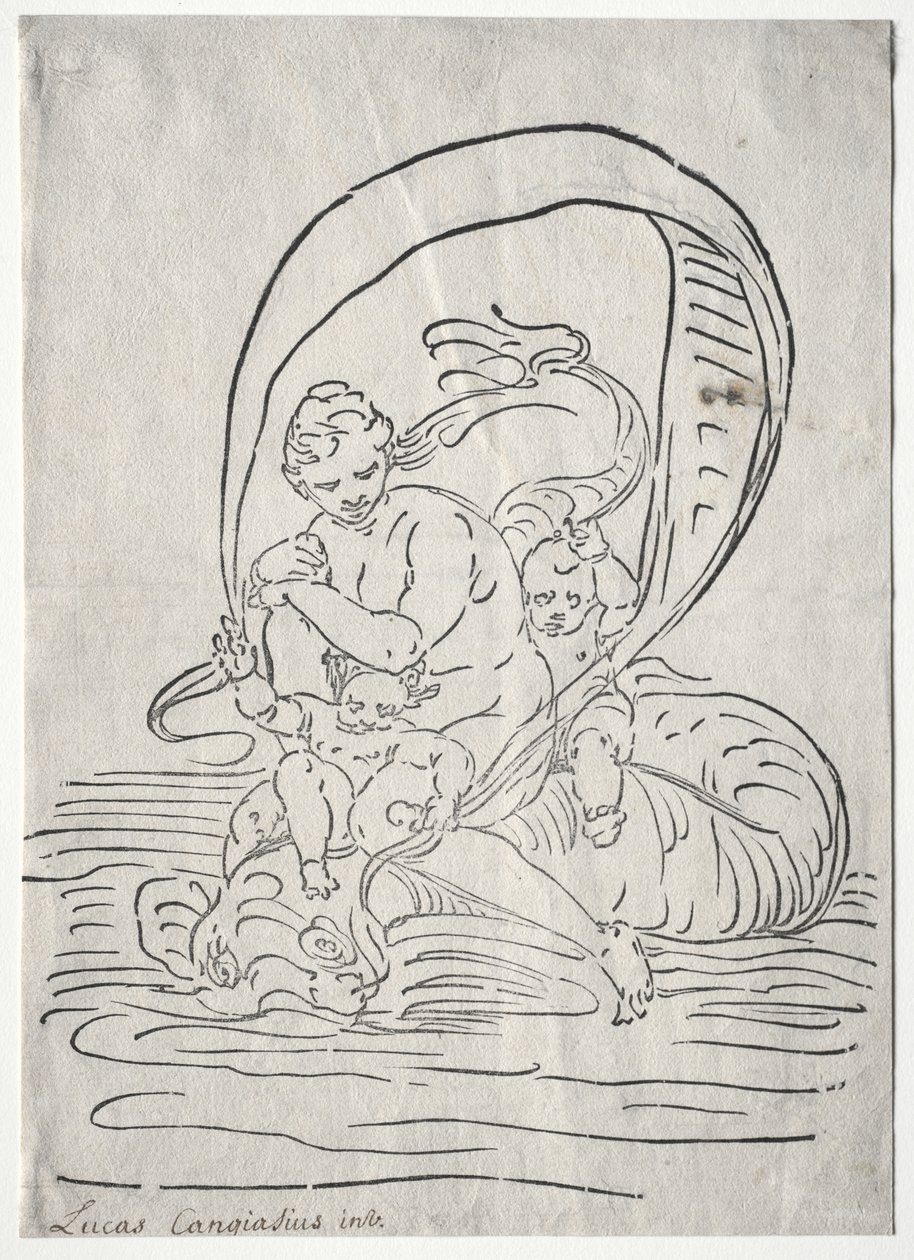 De triomf van Amphitrite door Luca Cambiaso