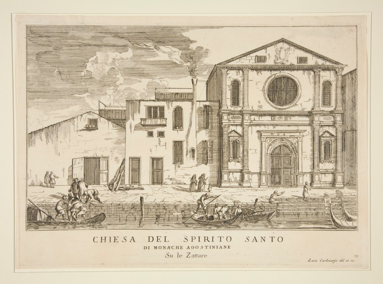 Chiesa del Spirtio Santo door Luca Carlevarijs