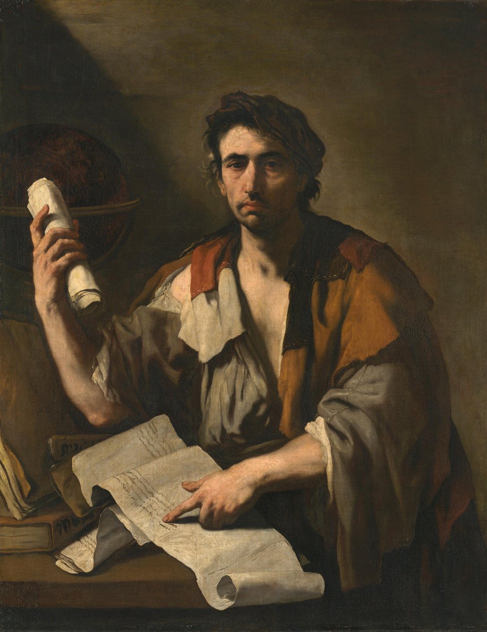 Een cynische filosoof door Luca Giordano