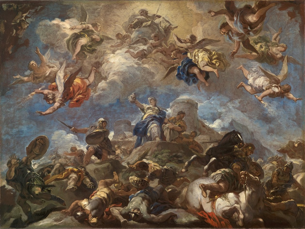 Judith met het hoofd van Holofernes door Luca Giordano