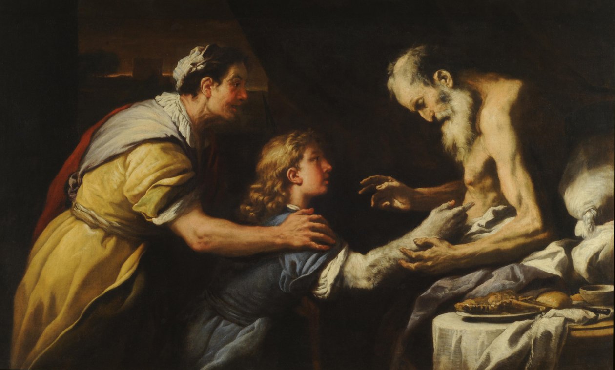 Presentatie van Jacob aan Isaac door Luca Giordano