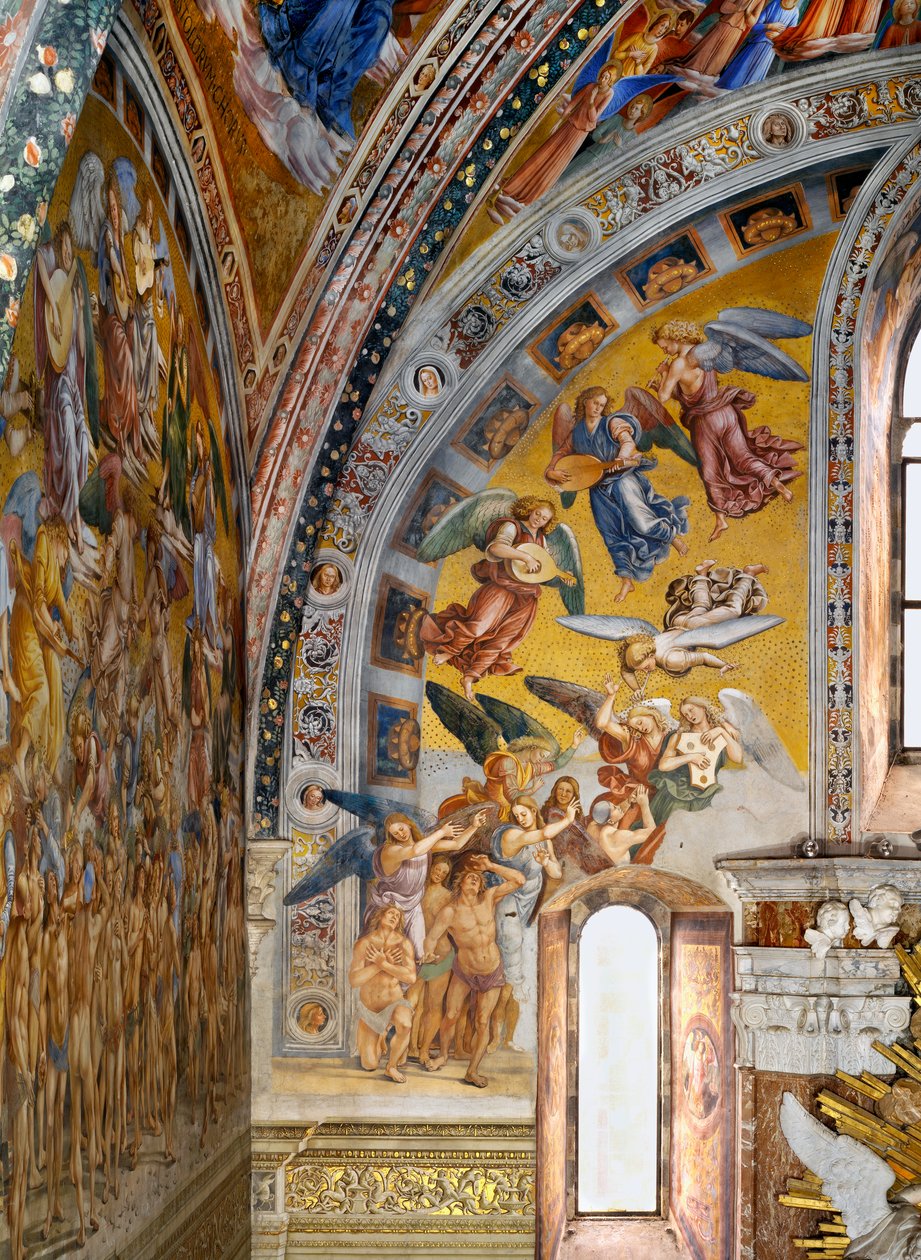 Roeping van de uitverkorenen, uit Laatste Oordeel fresco cyclus door Luca Signorelli