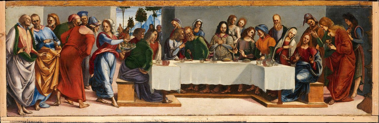 Christus in het huis van Simon de Farizeeër door Luca Signorelli