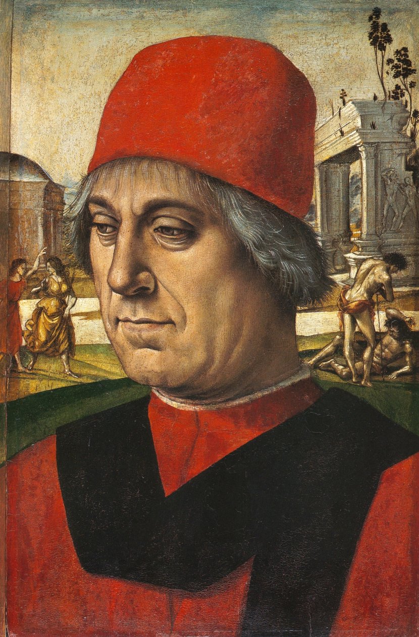 Duits: Bildnis eines älteren Mannes Portret van een man door Luca Signorelli