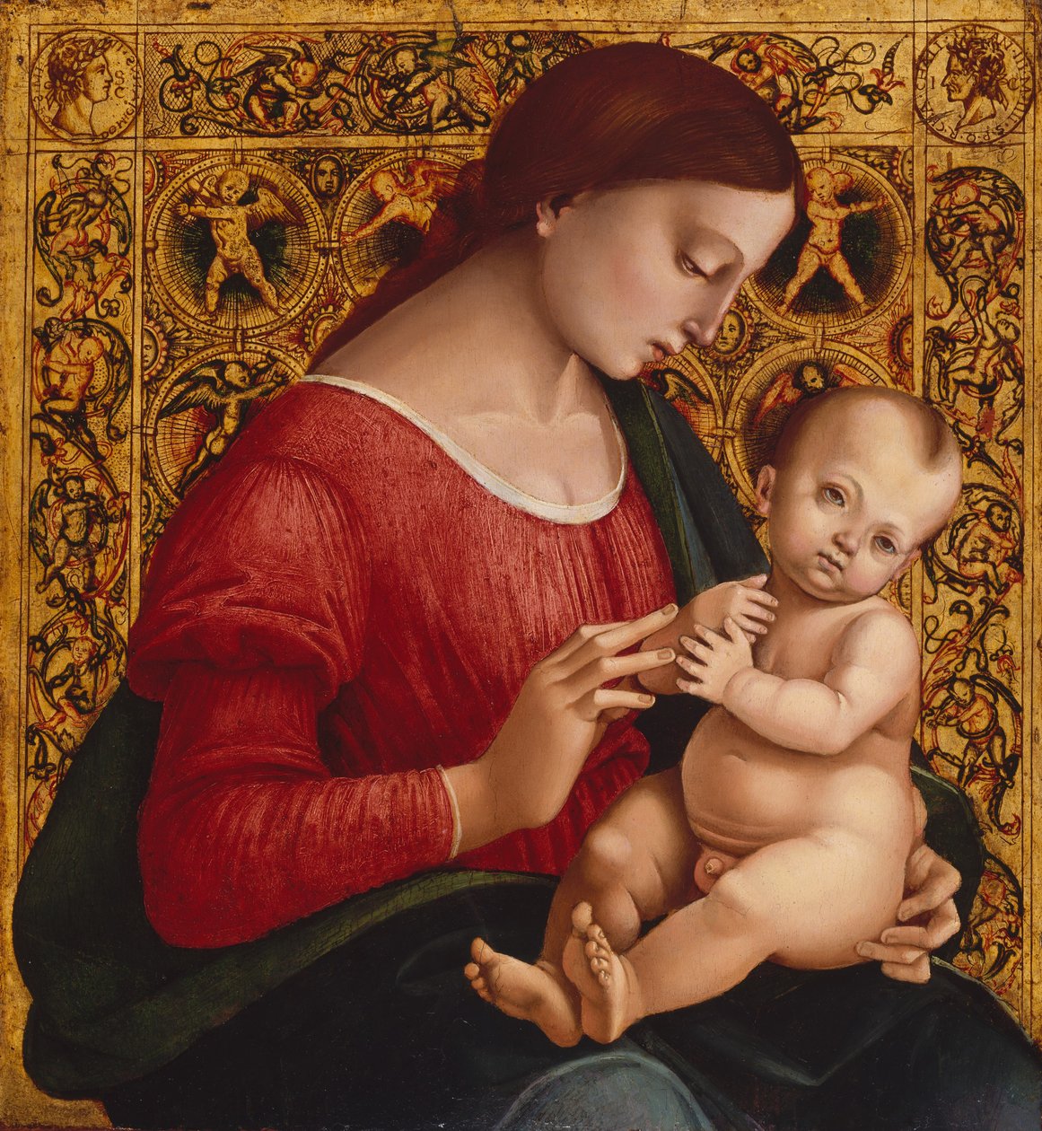 Madonna en kind, c.1505-07 door Luca Signorelli
