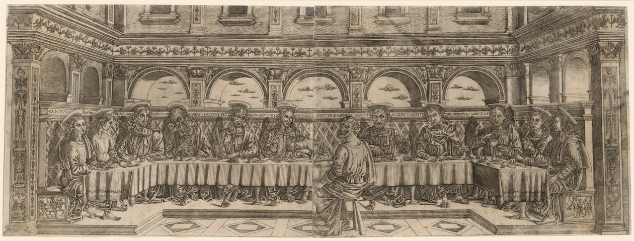 Het Laatste Avondmaal paar door Lucantonio degli Uberti