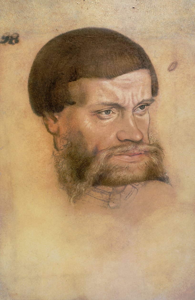 Portret vermoedelijk van Johan de Standvastige, Keurvorst van Saksen door Lucas Cranach the Elder