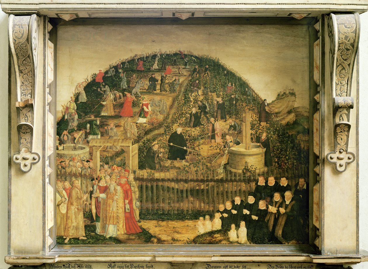 De Wijngaard van de Heer, 1569 door Lucas Cranach the Younger