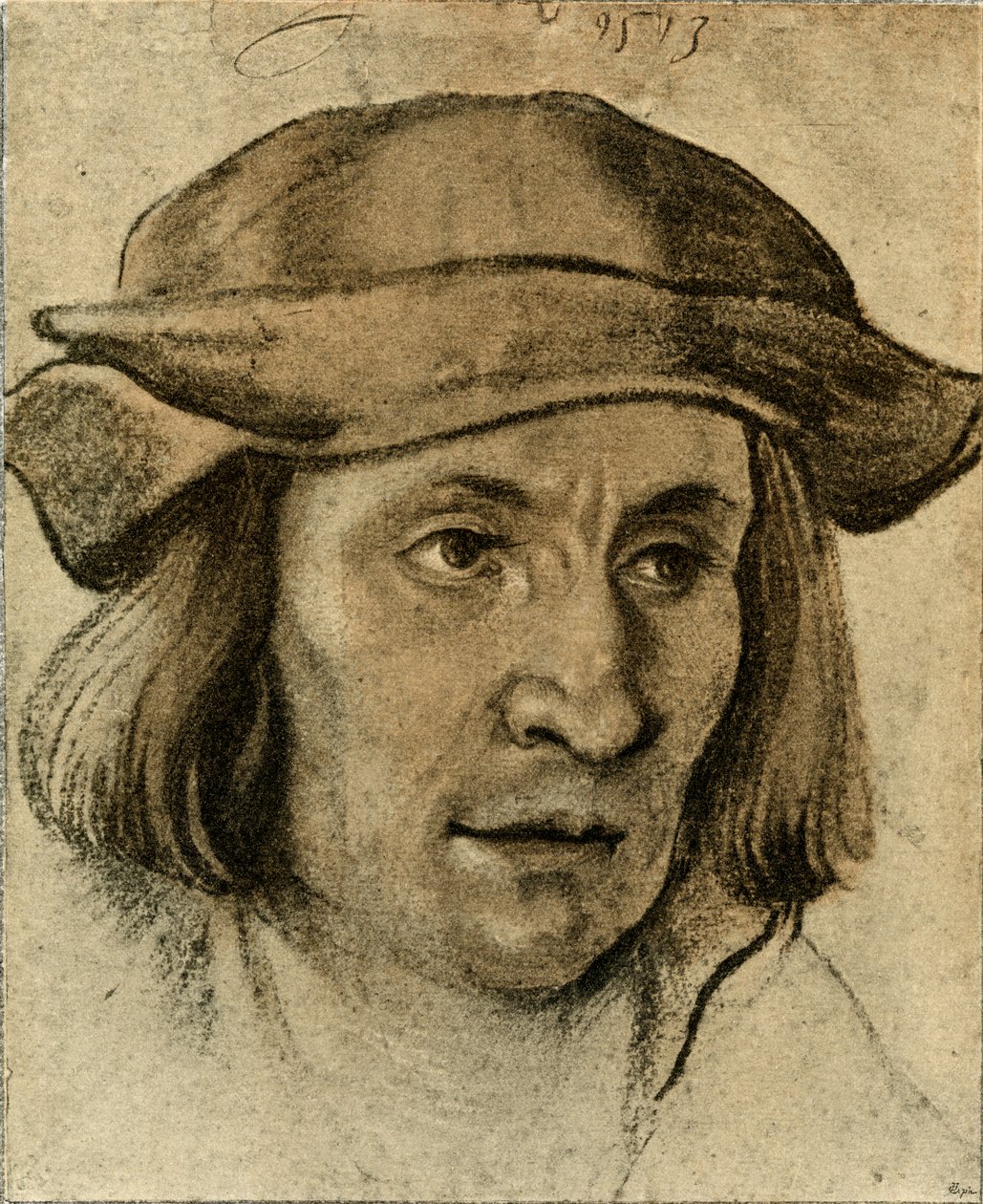 Portret van een man door Lucas Cranach the Elder