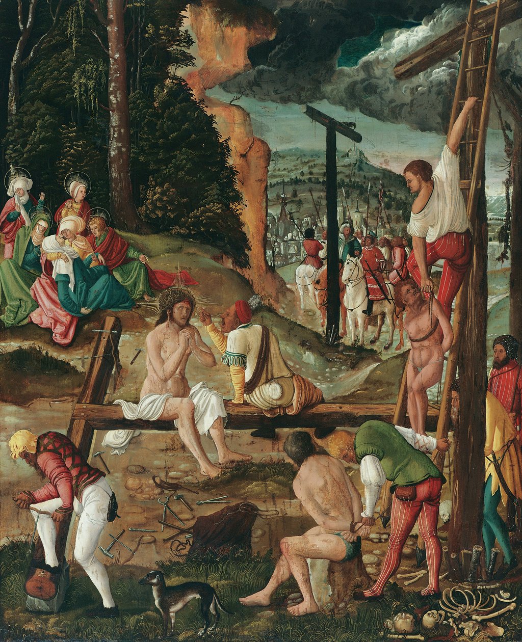 Voor de kruisiging van Christus (Christus in ellende) door Lucas Cranach d. Ä.