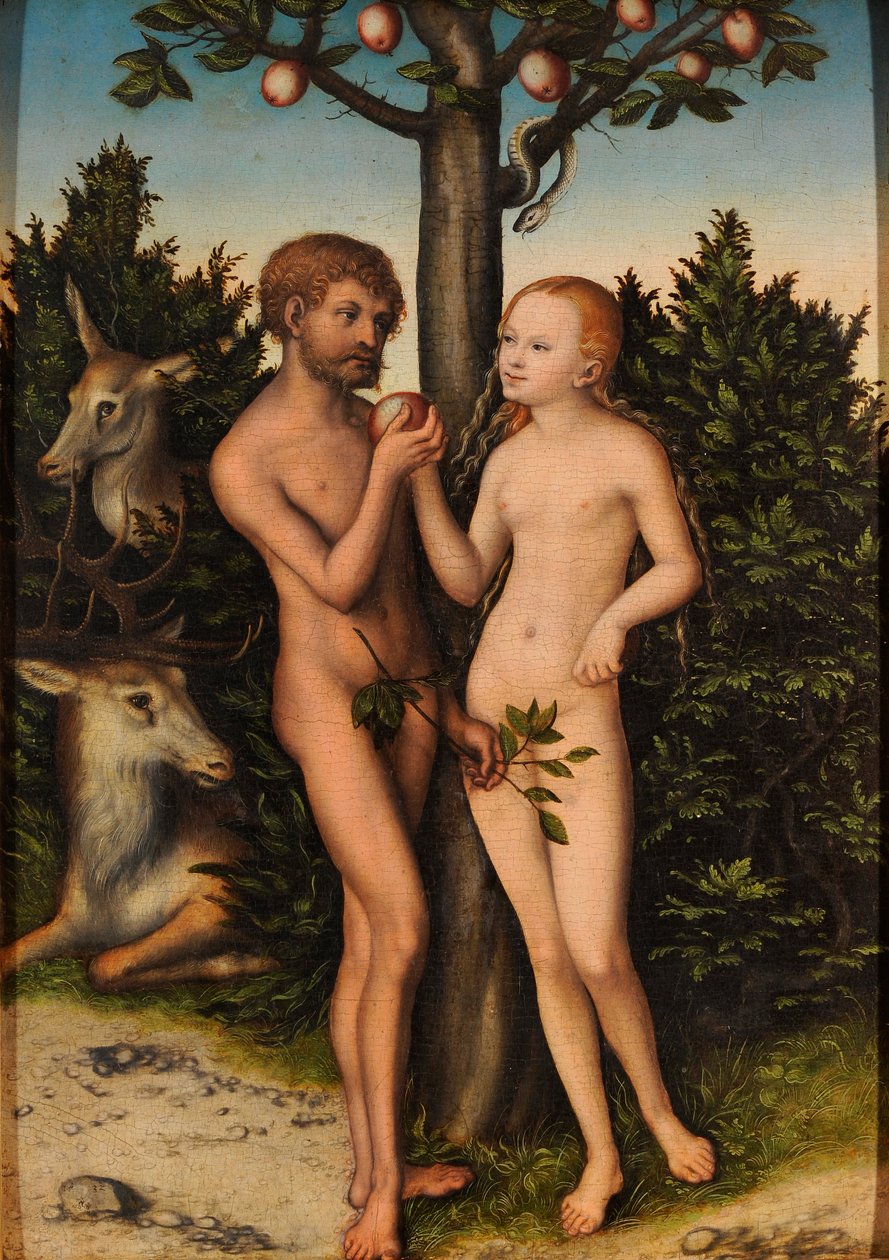 Adam en Eva







































 / De zondeval van de mens door Lucas Cranach the Elder