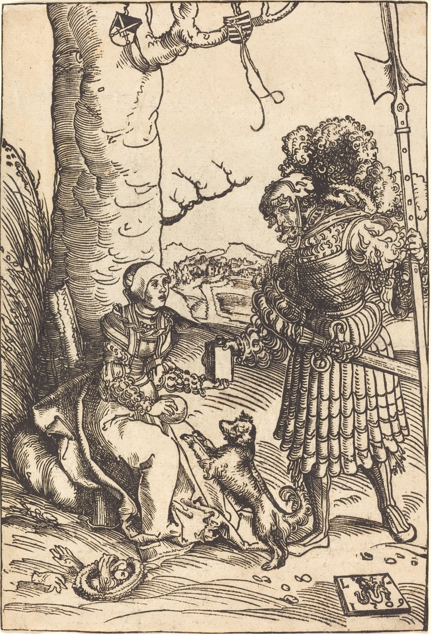 David en Abigail door Lucas Cranach the Elder