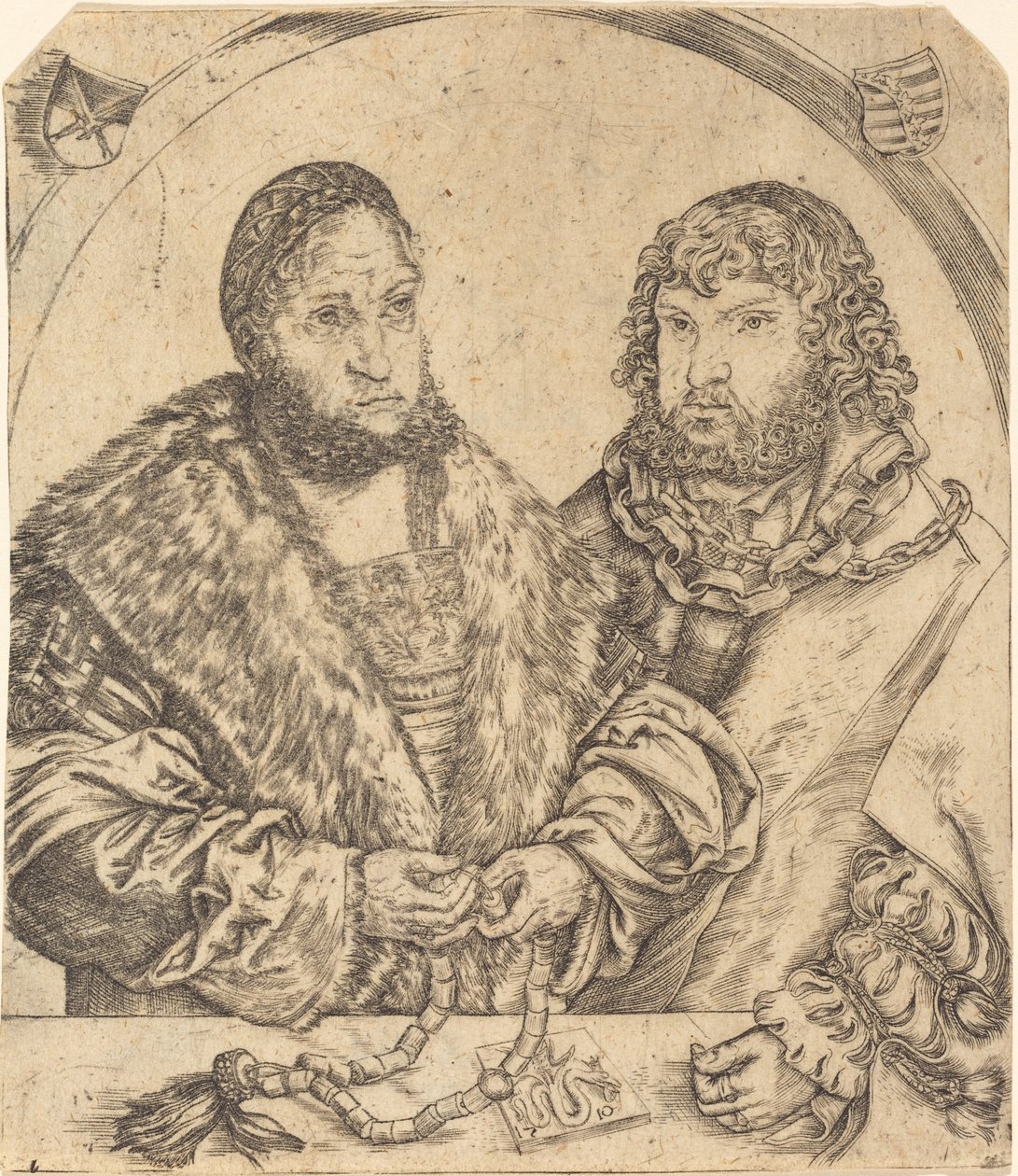 Frederik de Wijze en Johan de Standvastige van Saksen door Lucas Cranach the Elder