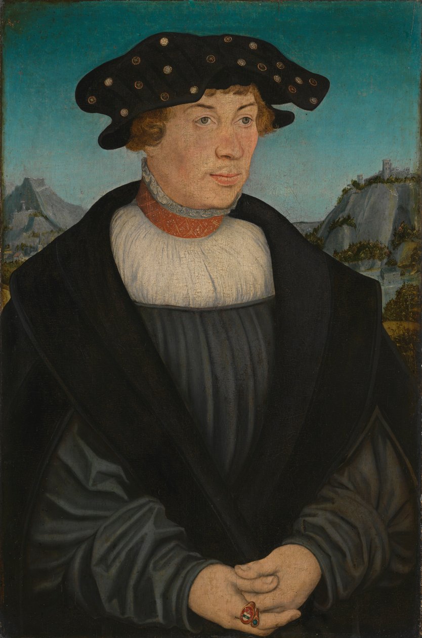 Duits:  Portret van Hans () Melber Hans Melber door Lucas Cranach the Elder