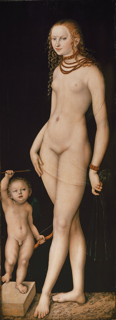 Duits: Venus und Amor Venus en Cupido door Lucas Cranach the Elder