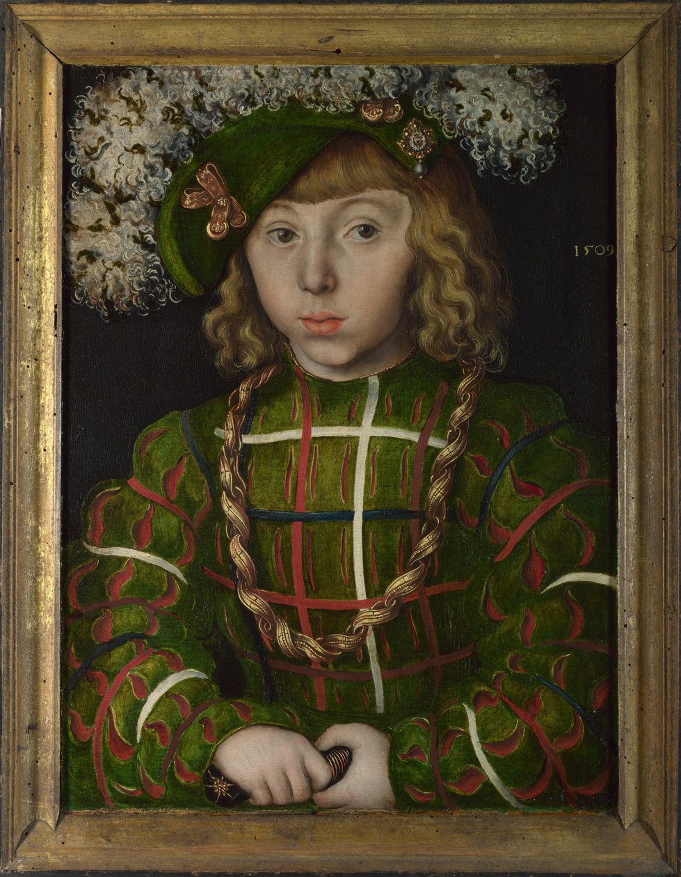 Johann Frederik I, keurvorst van Saksen 1503-1554, 1509 door Lucas Cranach the Elder