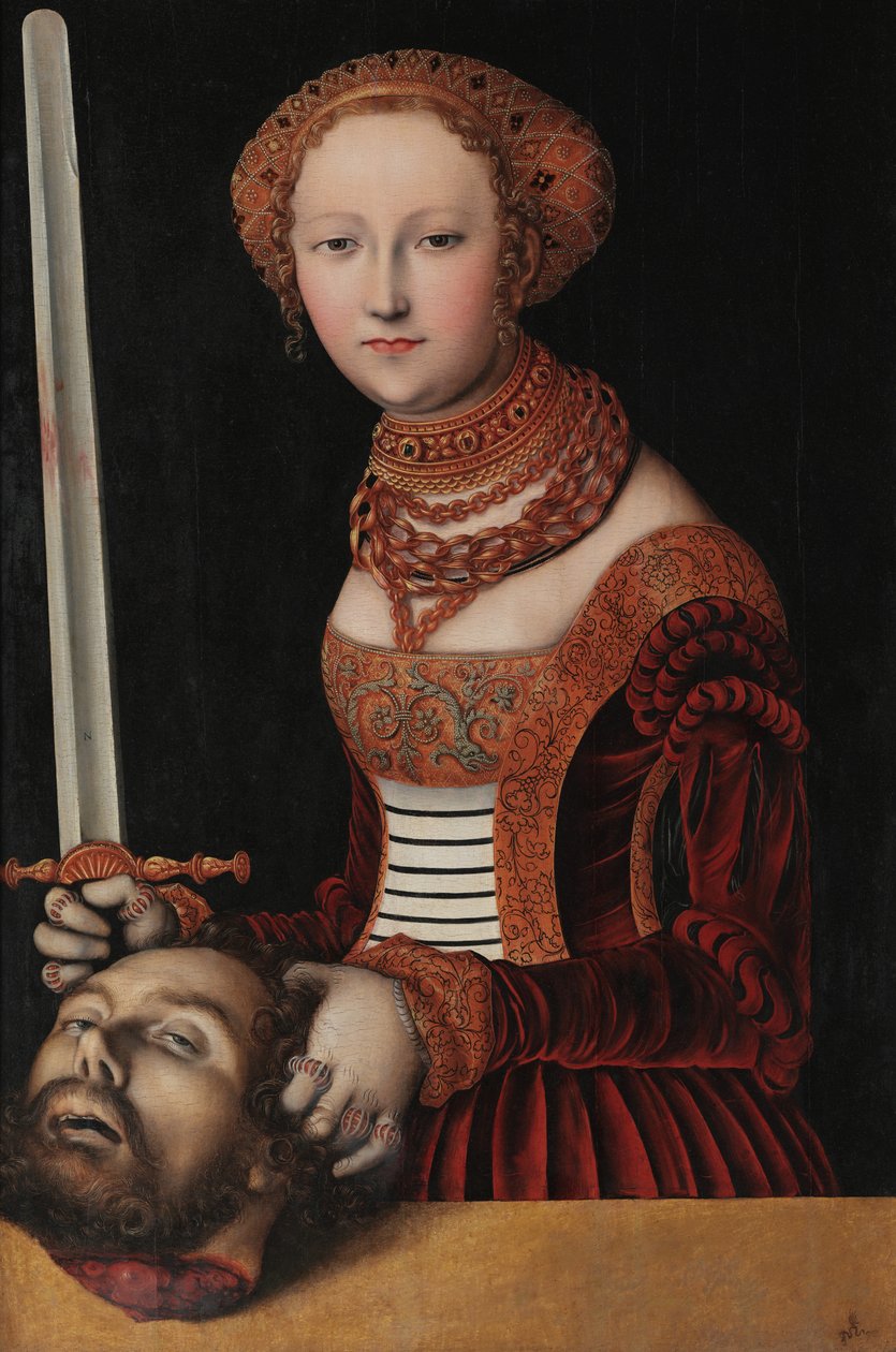 Judith met het hoofd van Holophernes door Lucas Cranach the Elder